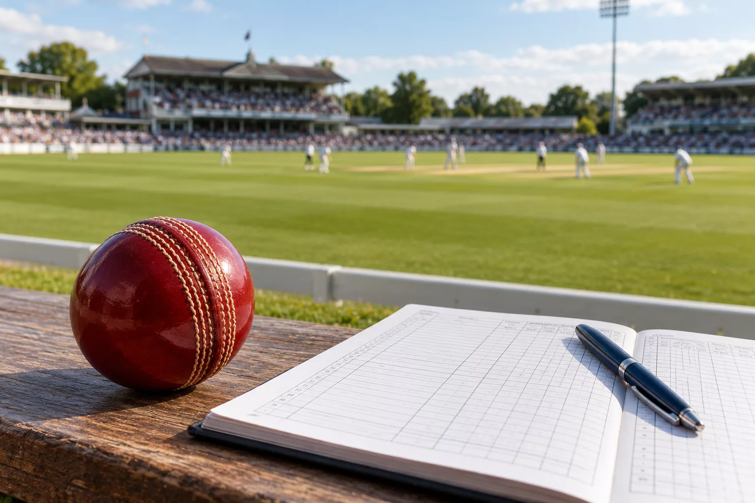 HeySpin editorial illustration: Cricket Formats and Scorecards
