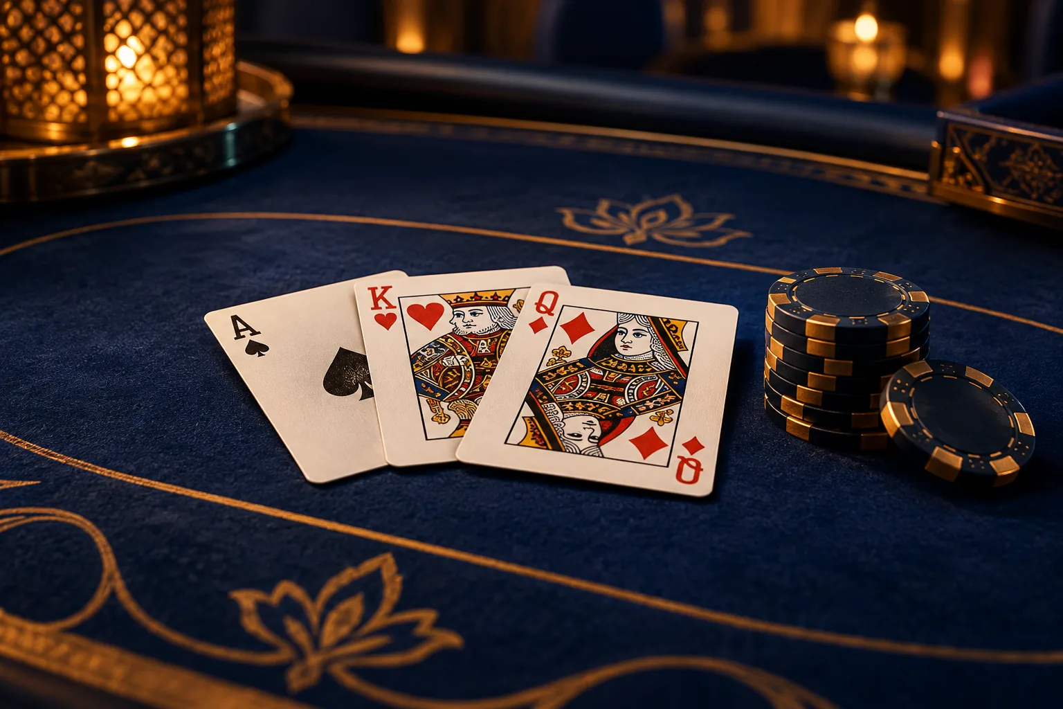 Playing cards and casino chips for HeySpin frequently asked questions