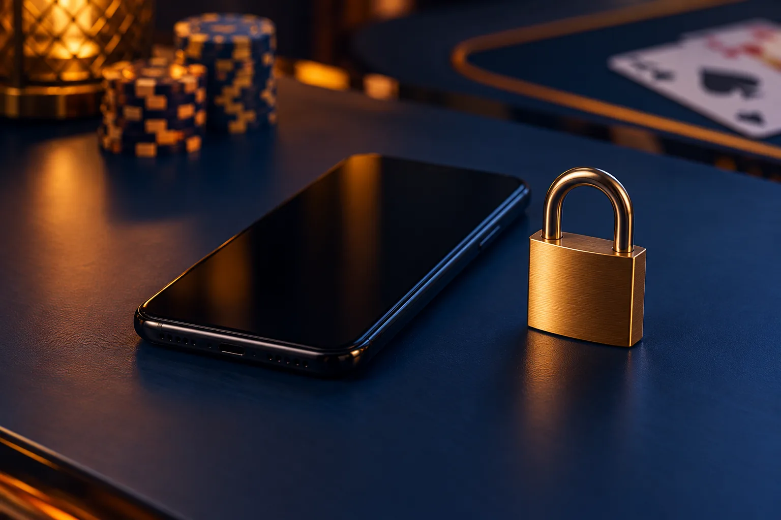 Phone and padlock for the HeySpin registration guide